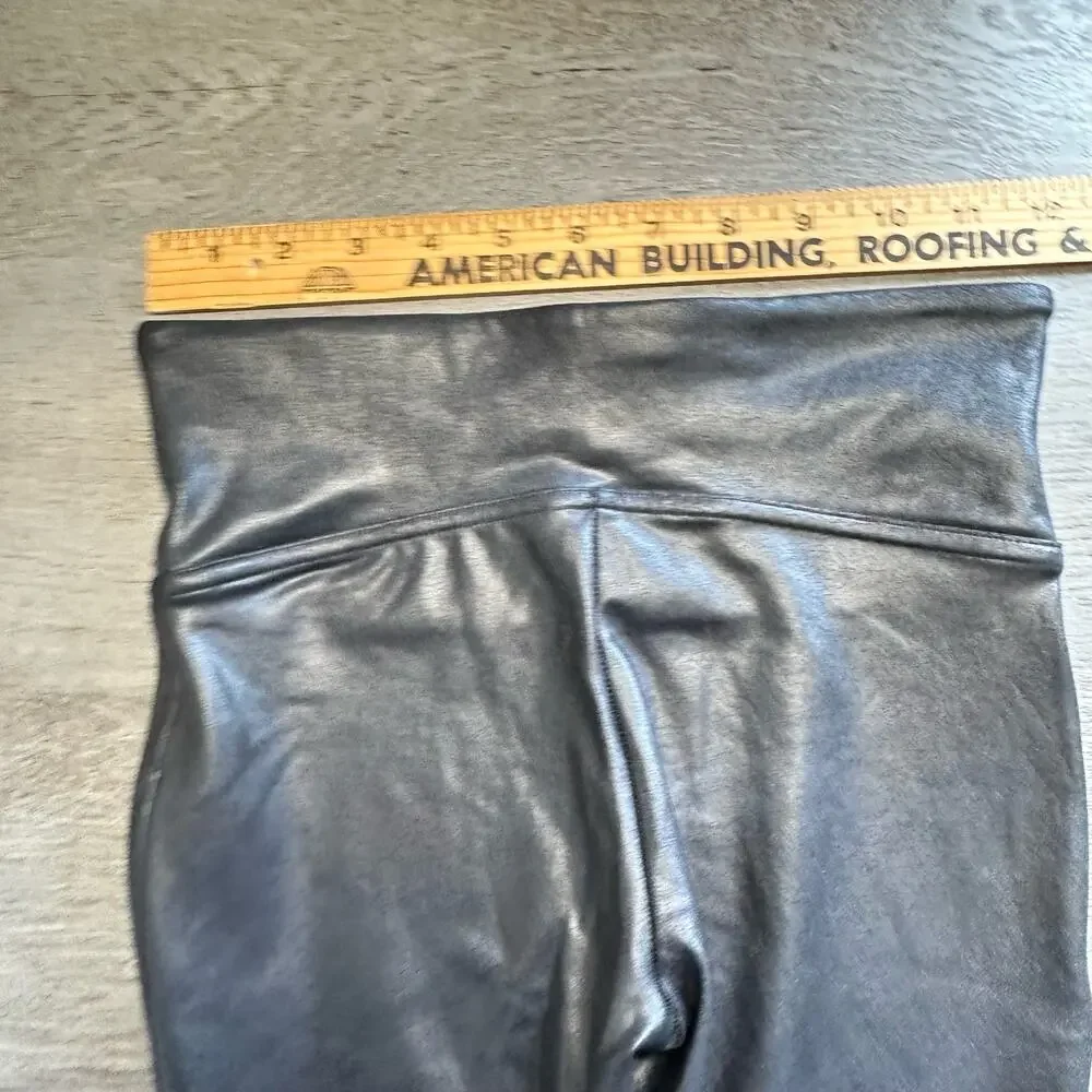 Spanx Faux Leather Leggings Black XS Concert Grunge